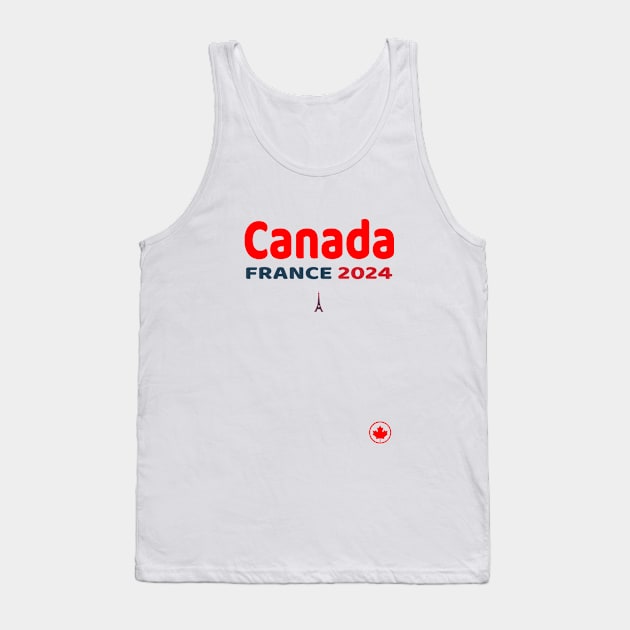 Canada France 2024 Tank Top by TeeTees